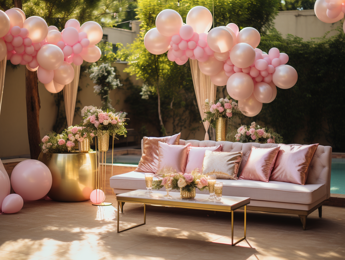Blush and Gold Bridal Shower: A must see bridal shower!