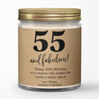 Load image into Gallery viewer, 55th Birthday Personalized Candle