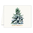 Load image into Gallery viewer, Elegant Happy Holidays Christmas Card displayed with evergreen and minimalist Christmas theme, ready to be personalized with your heartfelt messages