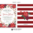 Load image into Gallery viewer, Discover Digibuddha's Festive Poinsettias Bridal Shower Invitations, adorned with vibrant poinsettias and red and white hues