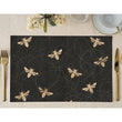 Load image into Gallery viewer, Black Bee swirl honey Placemats Digibuddha
