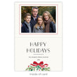 Load image into Gallery viewer, Elegant festive wreath personalize Christmas cards by Digibuddha, featuring charming graphics that are customizable.
