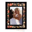 Load image into Gallery viewer, Elegant Warm Winter Floral Frame Folded Holiday Card with floral border and space for personalization