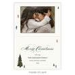 Load image into Gallery viewer, Cozy Little Christmas Village Folded Holiday Card with small village graphic, personalized photo option, and elegant design.