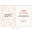 Load image into Gallery viewer, Vintage Red Toile Real Estate Agent Photo Holiday Cards