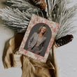 Load image into Gallery viewer, Vintage Red Toile Real Estate Agent Photo Holiday Cards