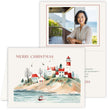 Load image into Gallery viewer, Red Coastal Christmas Real Estate Agent Photo Holiday Cards