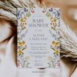 Load image into Gallery viewer, Pressed Floral Design Baby Shower Invitations