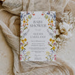 Load image into Gallery viewer, Pressed Floral Design Baby Shower Invitations