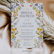 Load image into Gallery viewer, Pressed Wild Flowers Bridal Shower Invitation
