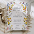 Load image into Gallery viewer, Pressed Wild Flowers Bridal Shower Invitation