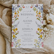 Load image into Gallery viewer, Pressed Wild Flower Wedding Invitation Suite