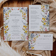 Load image into Gallery viewer, Pressed Wild Flower Wedding Invitation Suite
