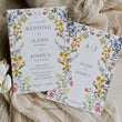 Load image into Gallery viewer, Pressed Wild Flower Wedding Invitation Suite