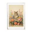 Load image into Gallery viewer, Flower Patch Vintage Cat Art Print