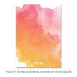 Load image into Gallery viewer, Chic All You Need is Love Bridal Shower Invitation, pink and orange theme, glam and fun design, watercolor and glitter look