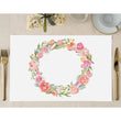 Load image into Gallery viewer, Floral Wreath Paper Placemats for Bridal Shower by Digibuddha