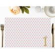 Load image into Gallery viewer, Fuchsia Dot 1st Birthday Paper Placemats by Digibuddha