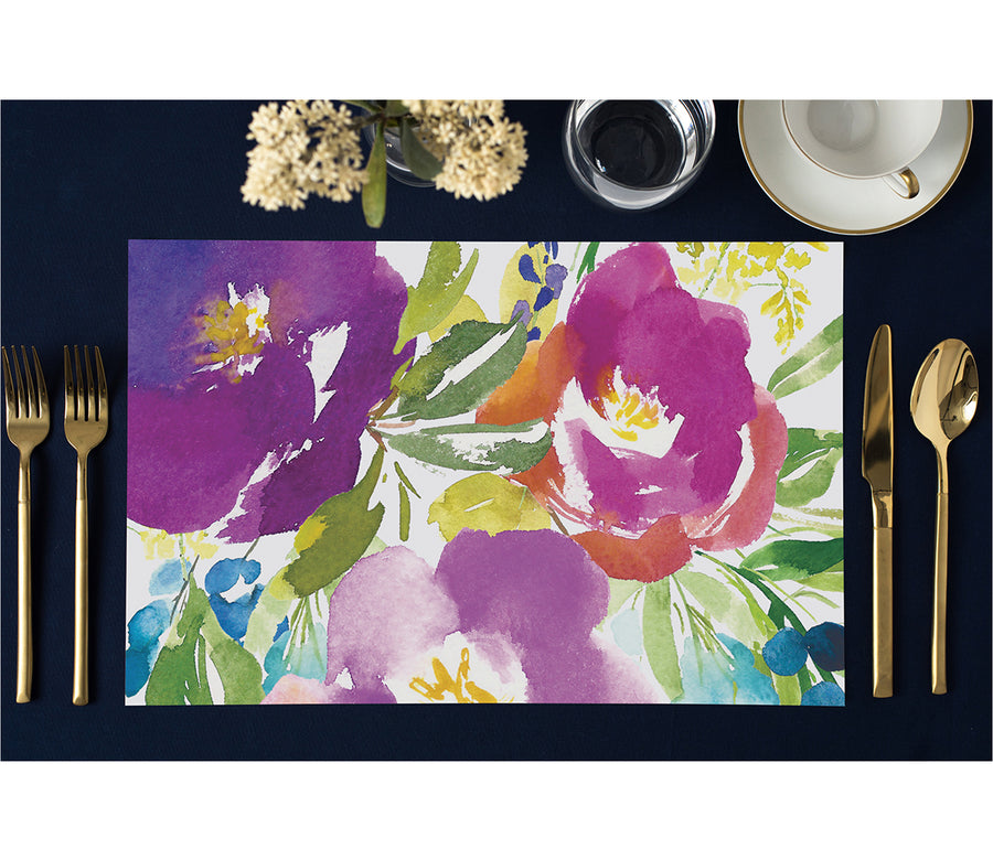 Island Watercolor Paper Placemats Dining Table Decor by Digibuddha