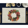 Load image into Gallery viewer, Autumn Wreath Thanksgiving Placemats Dining Table Decor by Digibuddha