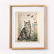 Load image into Gallery viewer, Misty Petalwhisker Vintage Cat Art Print