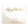 Load image into Gallery viewer, Faux gold confetti Merry Christmas holiday cards, festive and elegant design, by Digibuddha.