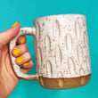 Load image into Gallery viewer, Fat Honeycomb White Stoneware Mug