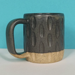 Load image into Gallery viewer, Fat Honeycomb Black Stoneware Mug