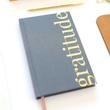 Load image into Gallery viewer, The Gratitude Journal Blue Linen Hardcover Book