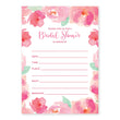 Load image into Gallery viewer, Elegant Pink Floral Border Fill In Bridal Shower Invitations
