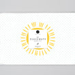 Load image into Gallery viewer, Yellow Sun Smily Face Sunshine Paper Placemats by Digibuddha