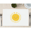 Load image into Gallery viewer, Yellow Sun Smile Face Paper Placemats by Digibuddha