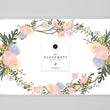 Load image into Gallery viewer, floral boho paper placemats with green garland by Digibuddha