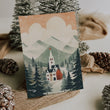 Load image into Gallery viewer, Winter Valley Christmas Church Folded Holiday Cards