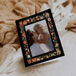 Load image into Gallery viewer, Warm Winter Floral Frame Folded Holiday Cards