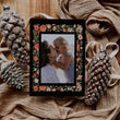 Load image into Gallery viewer, Warm Winter Floral Frame Folded Holiday Cards