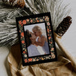 Load image into Gallery viewer, Warm Winter Floral Frame Folded Holiday Cards