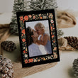 Load image into Gallery viewer, Warm Winter Floral Frame Folded Holiday Cards
