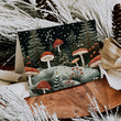 Load image into Gallery viewer, Winter Mushroom Forest Photo Folded Holiday Cards