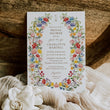 Load image into Gallery viewer, Custom wildflower bridal shower invitation card, elegant and printed, showcasing botanical designs for a sophisticated bridal shower, symbolizing beauty and unforgettable memories.