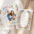 Load image into Gallery viewer, Elegant wildflower rehearsal dinner invitation with option for photo, capturing the essence of pre-wedding excitement and togetherness, full floral flowers in purple pink yellow and greenery. ideal for setting the scene for a memorable night before the wedding.