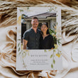 Load image into Gallery viewer, Moving announcement card with pastel wildflowers and sage greenery, yellow wildflower and modern rustic florals announcing a new home with whimsy and warmth.