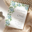 Load image into Gallery viewer, Elegant kids birthday party invitation featuring Charleston blue, floral and botanical designs with a touch of vintage French and southern charm for a memorable garden party.