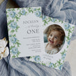 Load image into Gallery viewer, Elegant kids birthday party invitation featuring Charleston blue, floral and botanical designs with a touch of vintage French and southern charm for a memorable garden party.