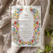Load image into Gallery viewer, Our Little Wildflower is One Baby Birthday Party Invitation