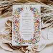 Load image into Gallery viewer, Our Little Wildflower is One Baby Birthday Party Invitation