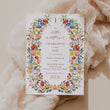 Load image into Gallery viewer, Our Little Wildflower is One Baby Birthday Party Invitation