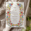 Load image into Gallery viewer, Elegant Save the Date card featuring a mix of greenery, wildflowers, and watercolor designs, perfect for announcing a spring or summer wedding.