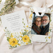 Load image into Gallery viewer, 50th wedding anniversary invitation featuring pastel wildflowers in yellow and sage greenery, embodying vintage elegance and botanical charm cottagecore garden party