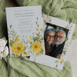 Load image into Gallery viewer, 50th wedding anniversary invitation featuring pastel wildflowers in yellow and sage greenery, embodying vintage elegance and botanical charm cottagecore garden party